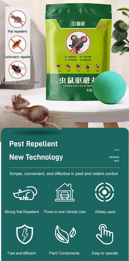 🤩Powerful Tablets for Rat and Mouse Pest Control, Mouse Out Rat out [Buy 1 Get 1 free]🤩