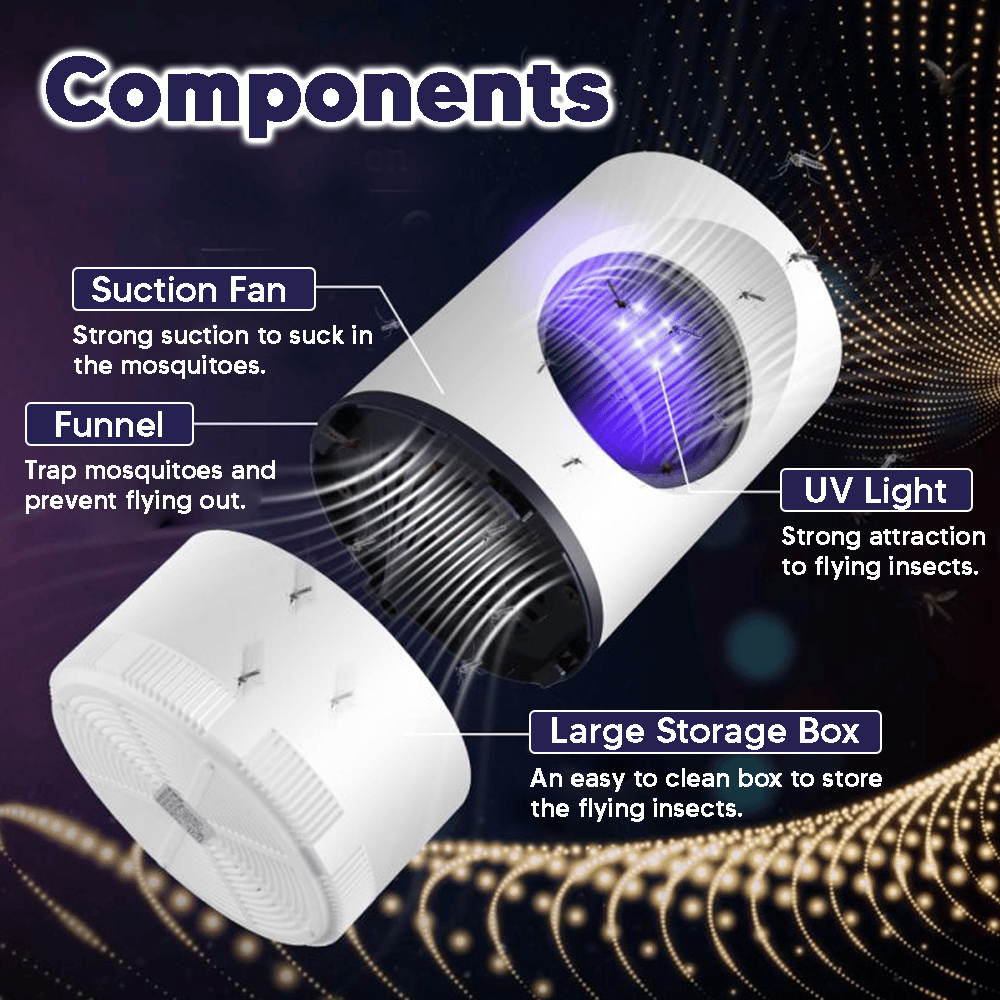 🤩360 Degree Reach Electronic LED Mosquito Killer Machine with USB Charger🤩