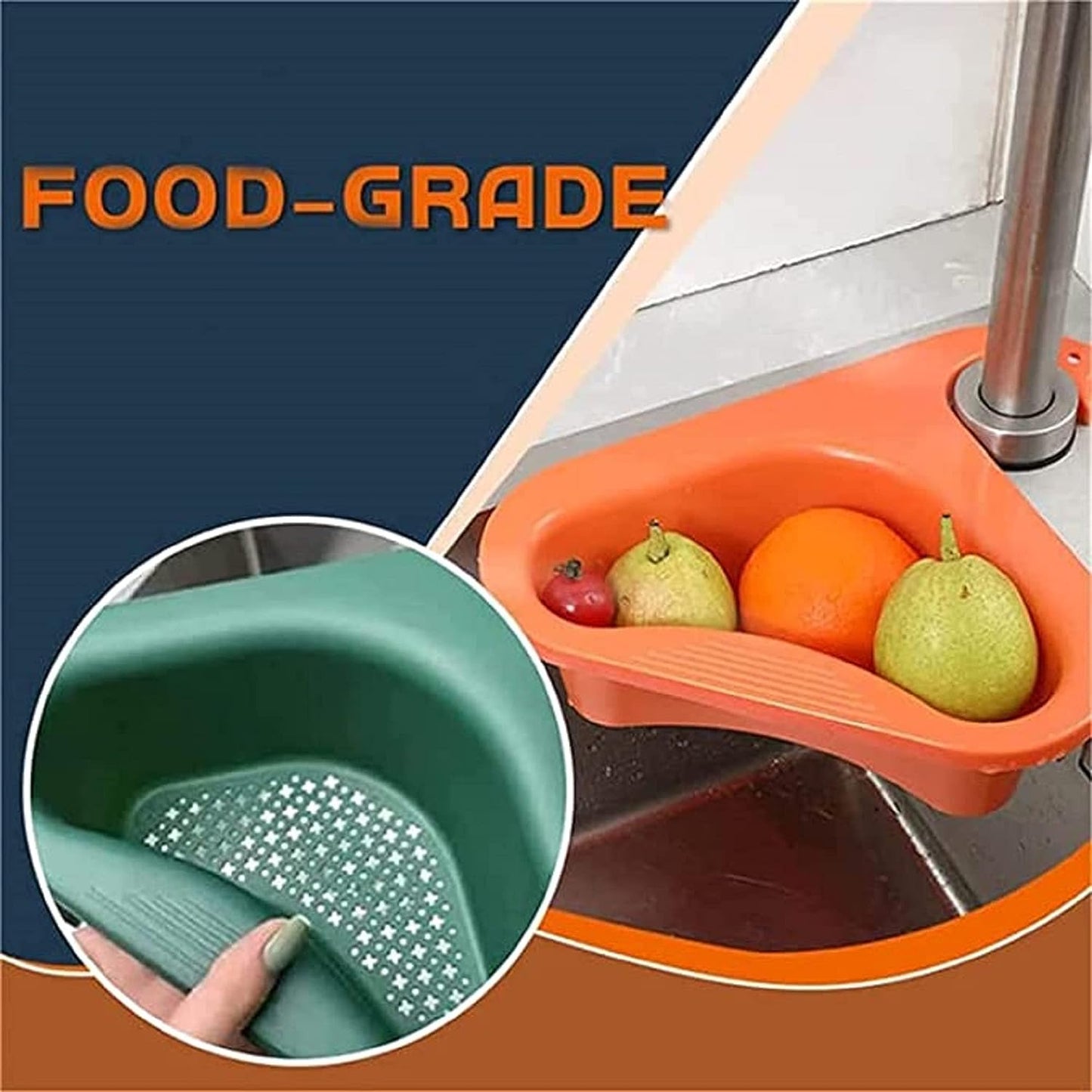 🤩Multipurpose Kitchen Corner Sink Organizer🔥[Buy 1 Get 1 Free]🔥🤩