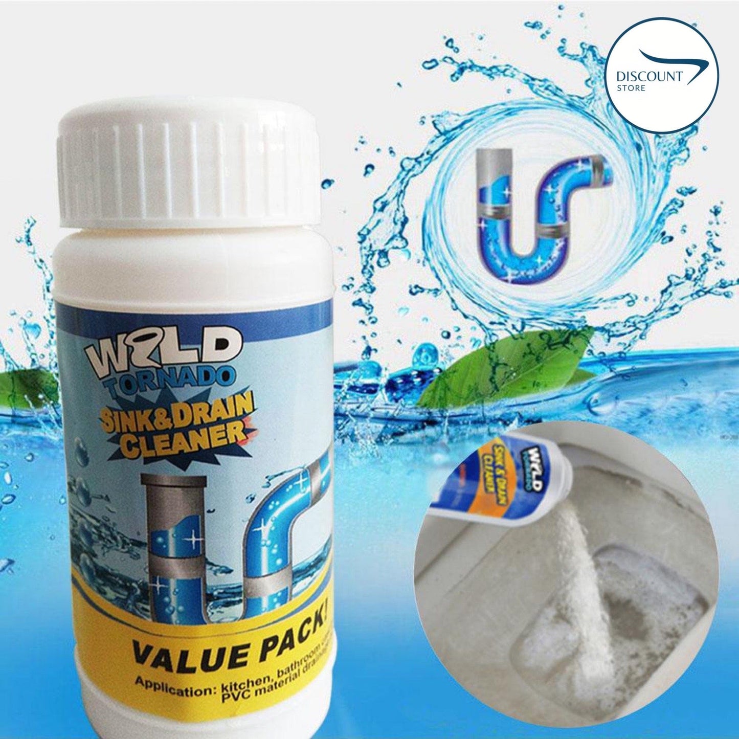 🤩Powerful Drain Blockage Remover and Sink Cleaner [Buy 1 Get 1 Free]🤩