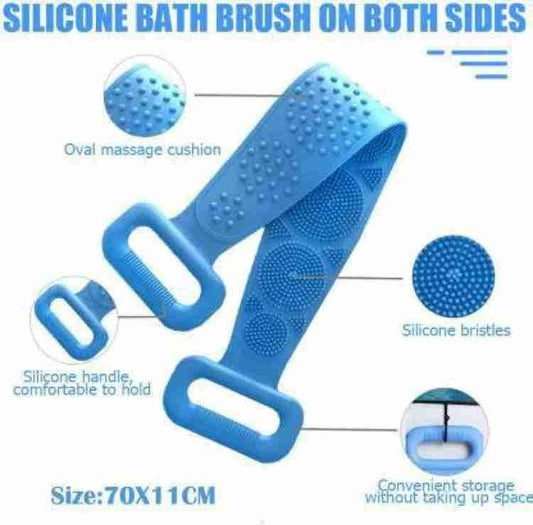 🤩Silicone Double side Body Back Scrubber and Bathing Brush🤩